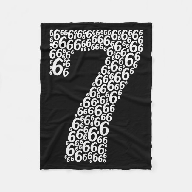 Couverture Polaire 67 Sixty Seven Halloween Costume Design Funny 6 7  (Devant)