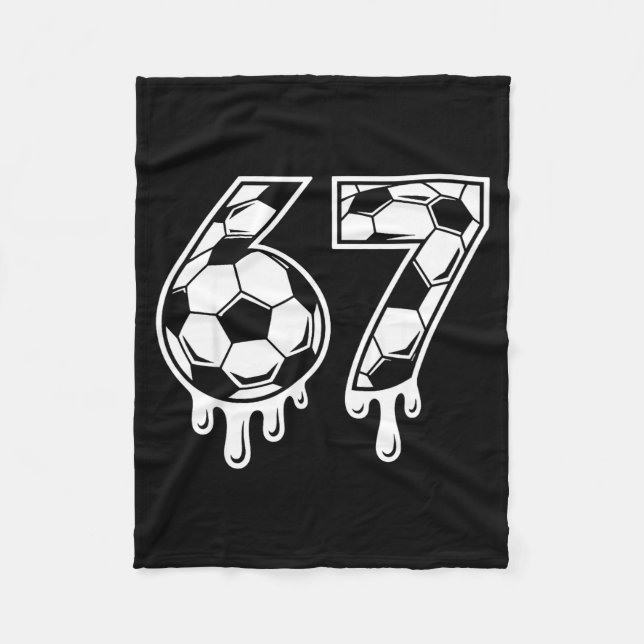 Couverture Polaire 67 Soccer Ice Cream Drip Gen Alpha Six Seven Meme  (Devant)