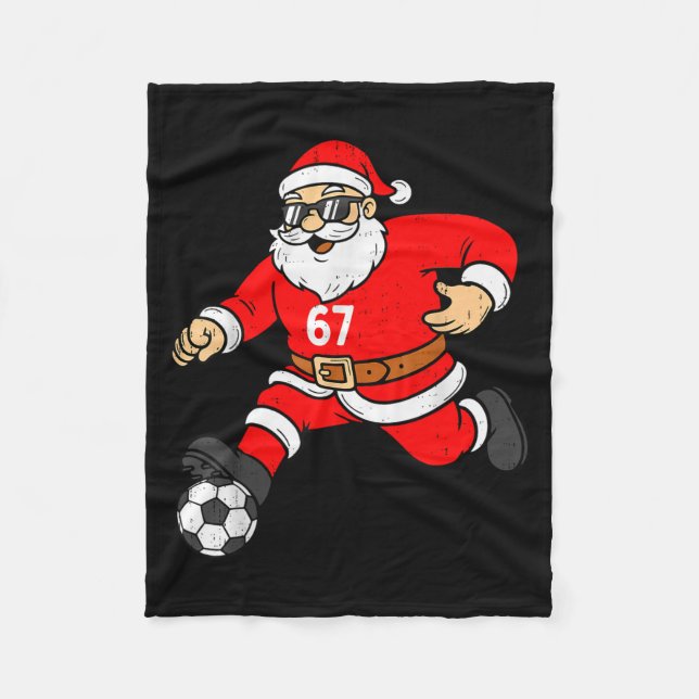 Couverture Polaire 67 Soccer Santa Six Seven Meme Christmas Srt Men B (Devant)