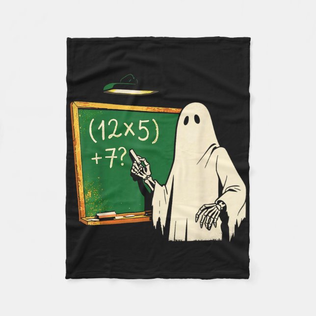 Couverture Polaire 67 Teacher Halloween Ghost Six Seven Meme Brainrot (Devant)
