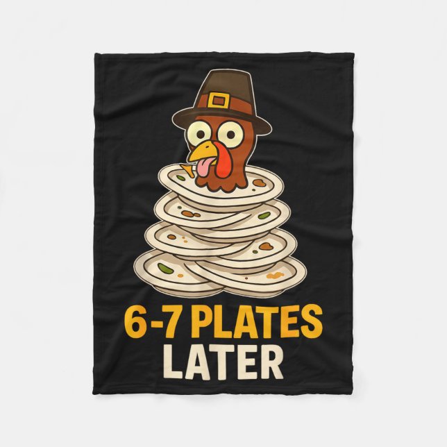 Couverture Polaire 67 Thanksgiving Funny Turkey 6-7 Meme Six Seven Bo (Devant)
