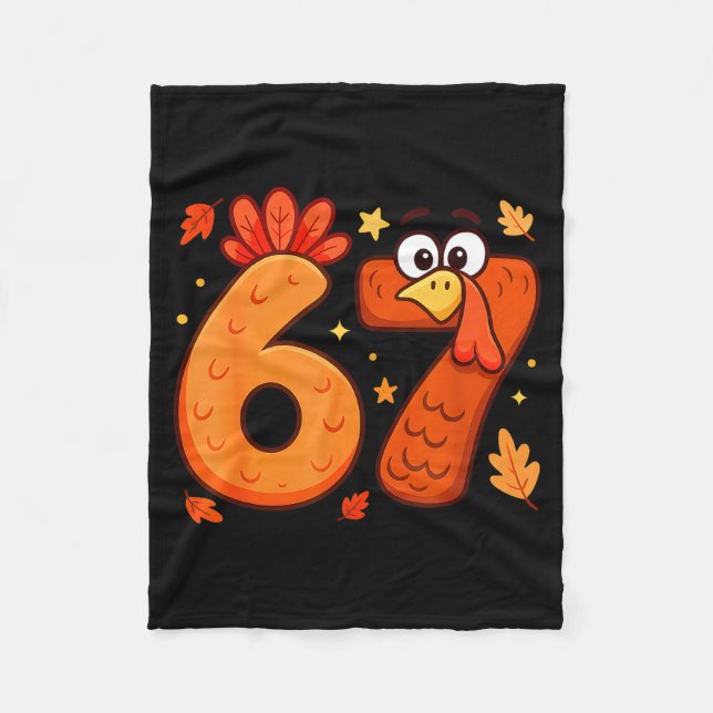 Couverture Polaire 67 Thanksgiving Funny Turkey Thanksgiving 67 Turke (Devant)