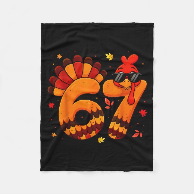 Couverture Polaire 67 Thanksgiving Funny Turkey Thanksgiving 67 Turke (Devant)