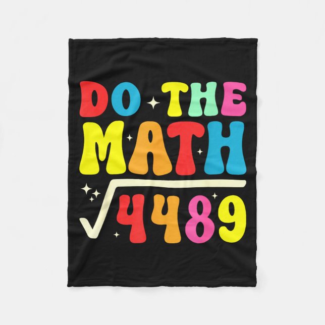 Couverture Polaire 67e jour d'école Faites le calcul 67 Racine carrée (Devant)