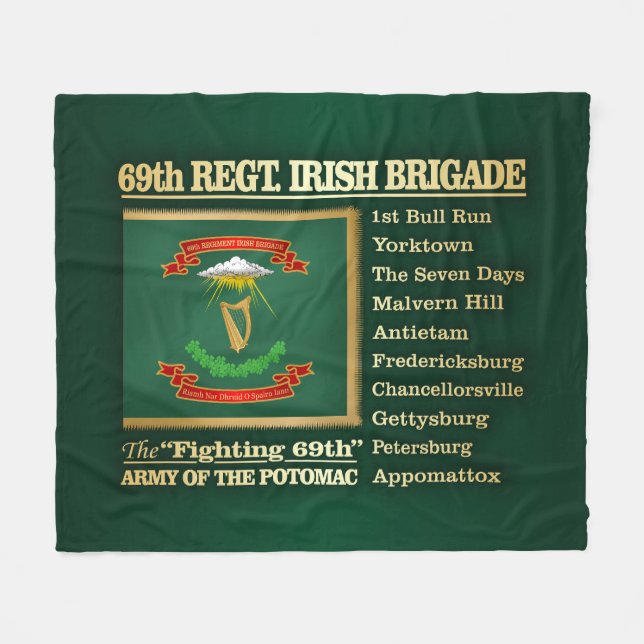 Couverture Polaire 69e régiment, brigade irlandaise (BH) (Devant (Horizontal))