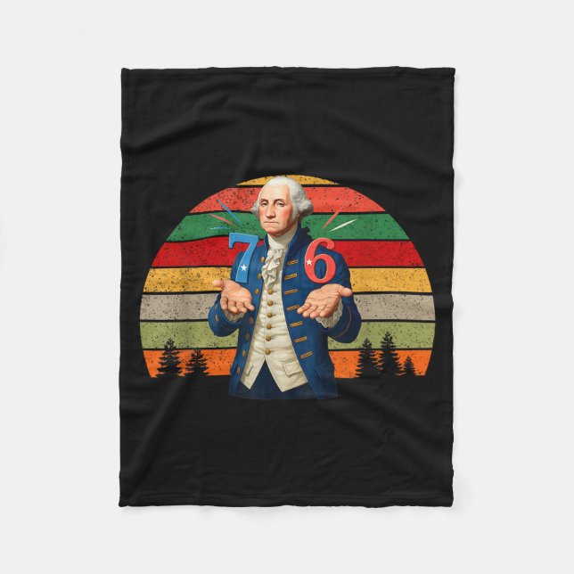 Couverture Polaire 6-7 7-6 George Washington Seven Six Teacher Americ (Devant)