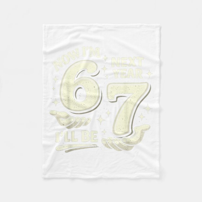 Couverture Polaire 6 7 Anniversaire 6 Ans Anniversaire Garçon 67 Mème (Devant)