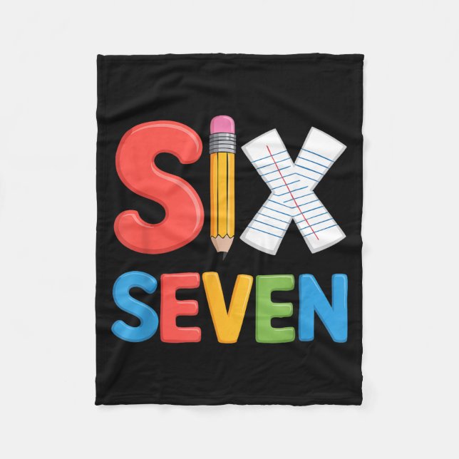 Couverture Polaire 6 7 Meme School Teacher Boys Girls Viral Trend Out (Devant)