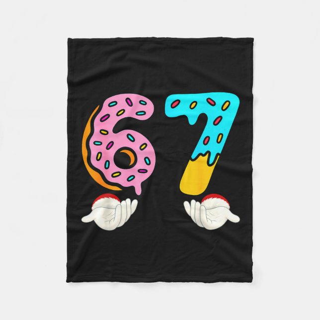 Couverture Polaire 6-7 Meme Shirts 67 Christmas Brain Rot Funny Boys  (Devant)