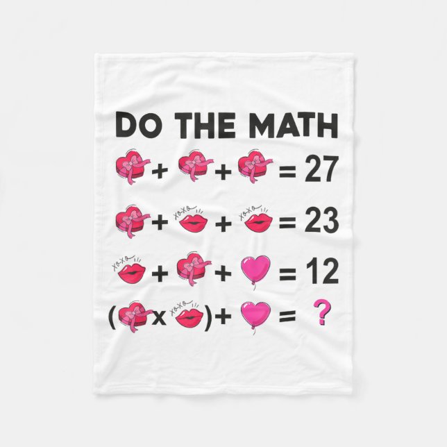 Couverture Polaire 6 7 Meme Six Seven Do The Math Teacher Valentines  (Devant)