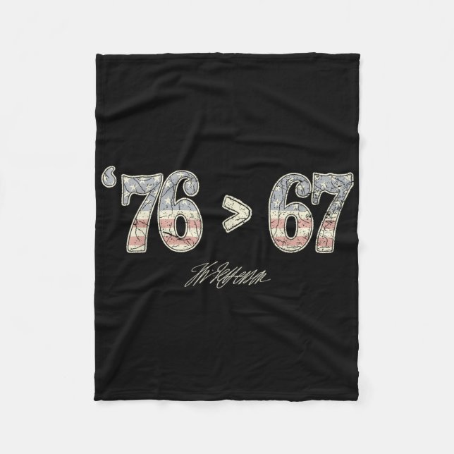 Couverture Polaire 76 67 Thomas Jefferson Six Seven 6 7 Mème Gen Alph (Devant)