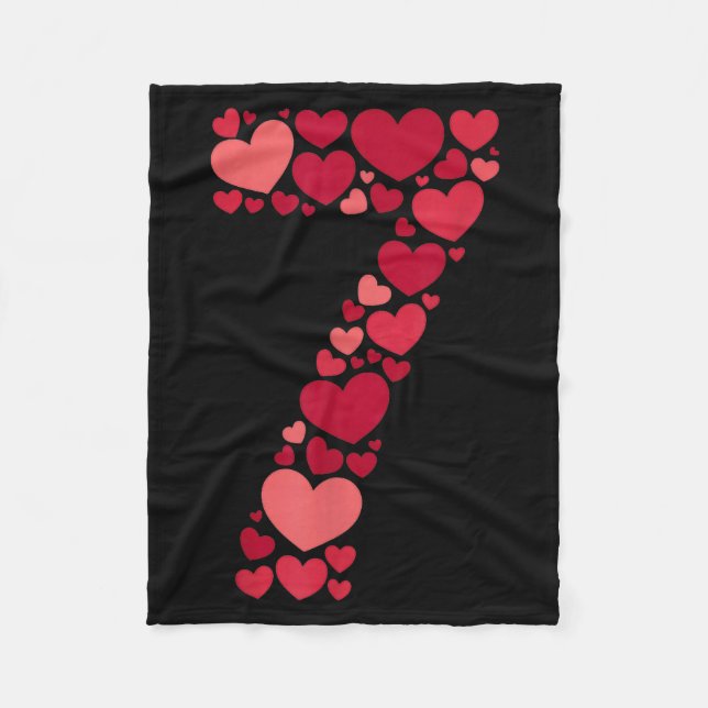 Couverture Polaire 7 Romantic 67 Heart Pattern Valentine Love Trend 6 (Devant)