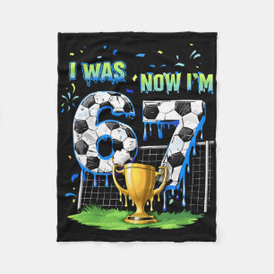 Couverture Polaire 7e anniversaire Enfants Drôle de football J'avais