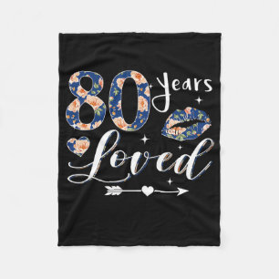 Couverture Polaire 80 Ans Fleur aimée Fleur Maman Fête des Mères 1942