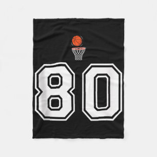 Couverture Polaire 80 Nombre de basketball Style Débardeur blanc Vint