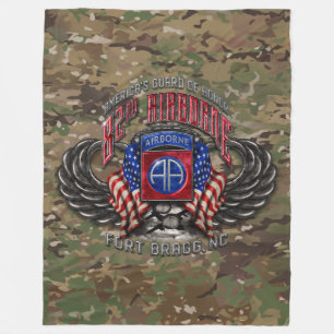 Couverture Polaire 82e Vol Airborne. Bragg Camo