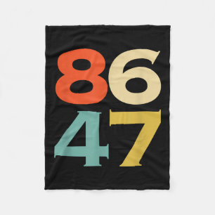 Couverture Polaire 8647 Anti Trump 86 47 Retro Impeach 47 Anti-Trump