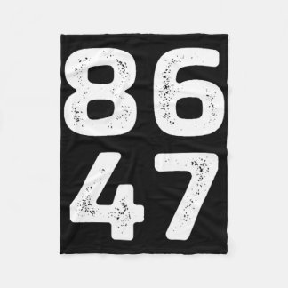Couverture Polaire 8647 - Anti Trump - 86 Le 47e Président - Vintag