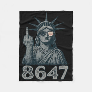 Couverture Polaire 86 47 Anti Trump Funny 8647 Anti-Trump Statue De L
