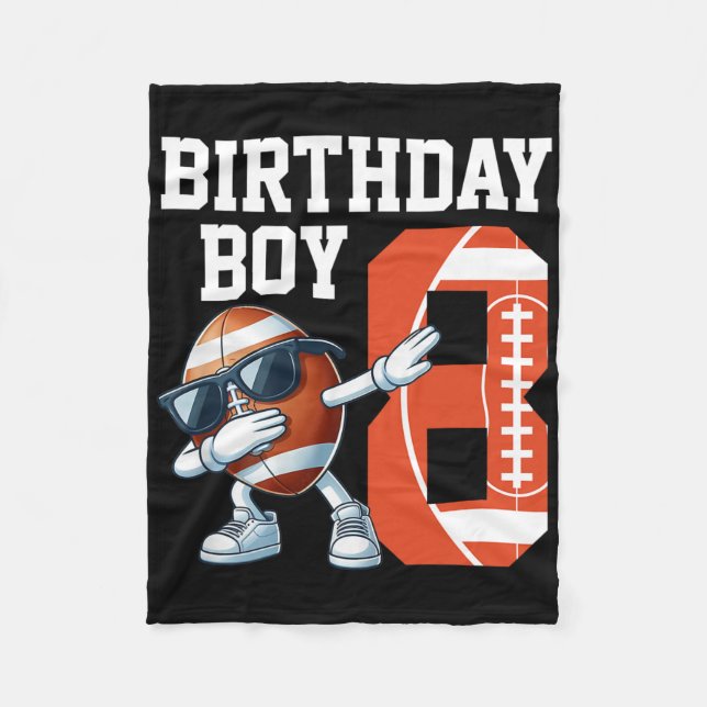 Couverture Polaire 8 Years Old Boy Football Player 8th (Devant)