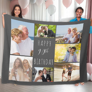 Couverture Polaire 90e anniversaire 7 Collage de photos gris foncé