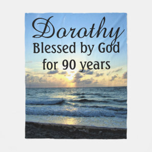 COUVERTURE POLAIRE 90E ANNIVERSAIRE BÉNÉFICIÉ PAR DIEU BLANKET