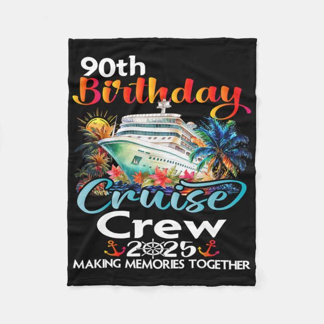 Couverture Polaire 90e anniversaire Croisières Crew amis Famille Vaca (Devant)