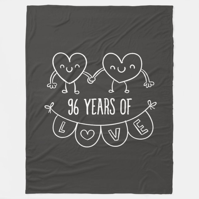 Couverture Polaire 964e anniversaire Coeurs de calèche-cadeaux (Devant)