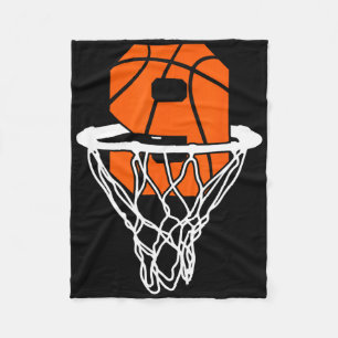Couverture Polaire 9e anniversaire Basketball Nine 9 ans Garçons Enfa