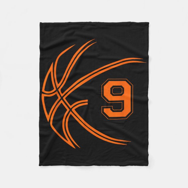 Couverture Polaire 9e anniversaire Basketball Nine 9 ans Garçons Enfa (Devant)