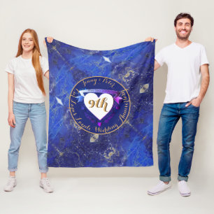 Couverture Polaire 9e anniversaire du Mariage Lapis Lazuli Couleur
