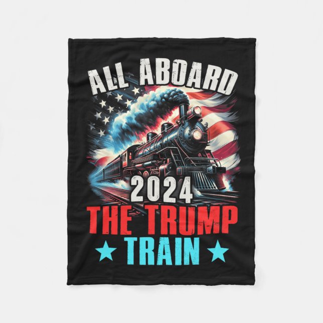 Couverture Polaire À Bord Du Trump Train 2024 Trump 2024 États-Unis A (Devant)