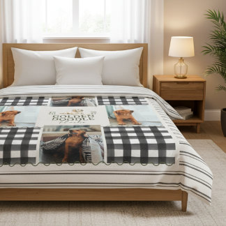 Couverture Polaire à damiers En vichy Golden Doodle Pet Four Photo