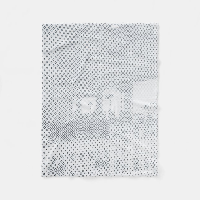 Couverture Polaire À damiers gris et blanc (Devant)