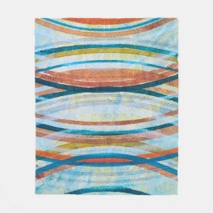 Couverture Polaire A detail from an abstract painting; concentric rin