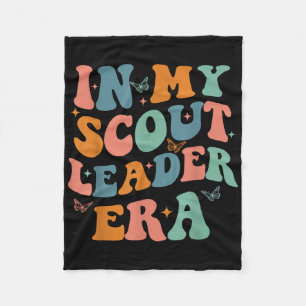 Couverture Polaire À l'ère de mon chef scout Groovy Rétro Troupe Scou