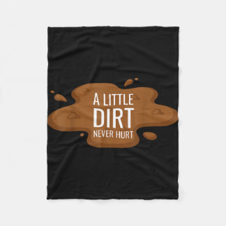 Couverture Polaire A little dirt hurt kids mud play graphic boys 