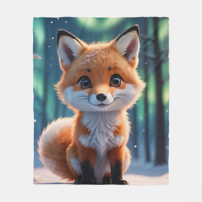 Couverture Polaire A Little Foxy  (Devant)