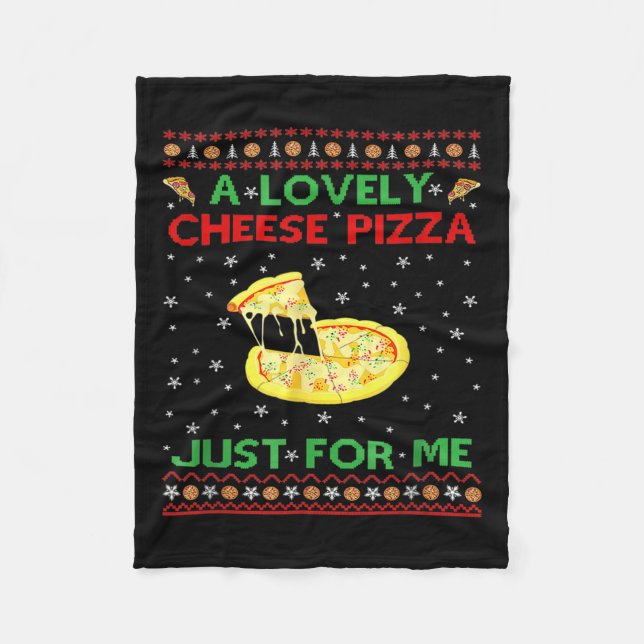 Couverture Polaire A Lovely Cheese Pizza Alone Funny Kevin X Mas Home (Devant)