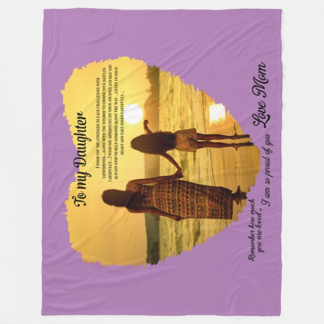 Couverture Polaire À ma fille (Devant)