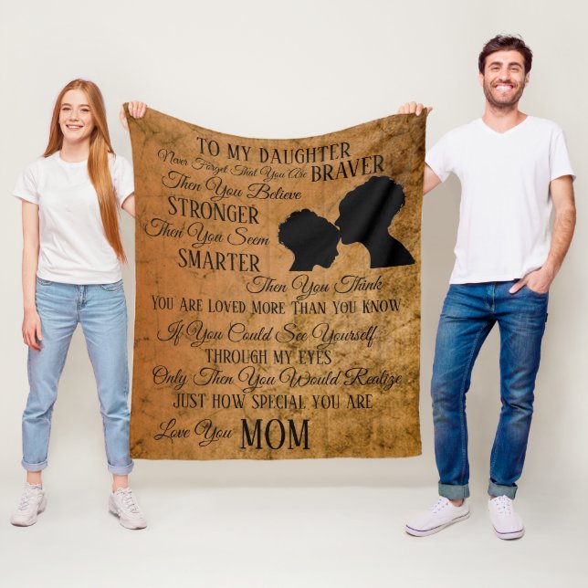 Couverture Polaire À ma fille de maman (En situation)