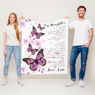 Couverture Polaire À Ma Fille, Je Souhaite La Force