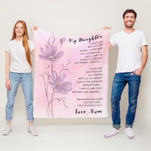 Couverture Polaire À Ma Fille Je Vous Souhaite La Force