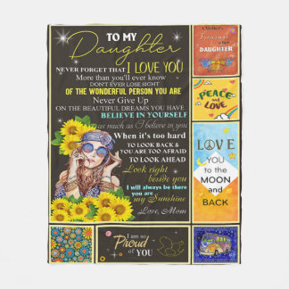 Couverture Polaire À ma petite-fille Sunflower Idée cadeau d'annivers