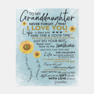 Couverture Polaire À Mon Cadeau Grandgirl, Cadeau Anniversaire Grandk