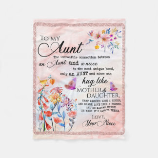 Couverture Polaire À Mon Cadeau Tante, Cadeau Papillon De La Nièce