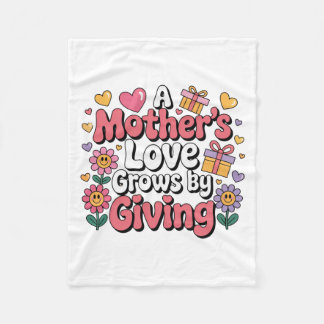 Couverture Polaire A Mother’s Love Grows By Giving