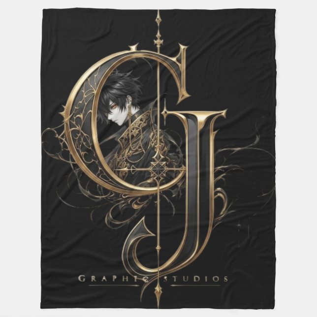 Couverture polaire à motif signature CJ Graphic St (Devant)