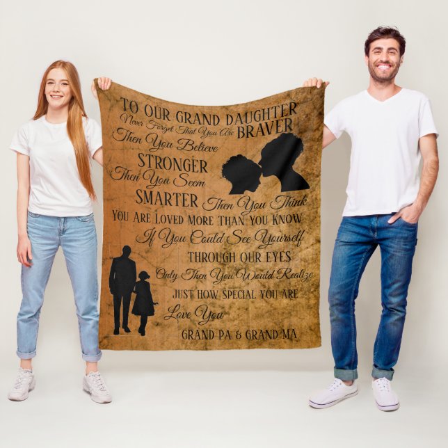 Couverture Polaire À notre grande fille (En situation)