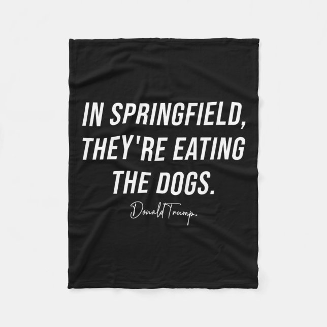 Couverture Polaire A Springfield, ils mangent les animaux - Trump Har (Devant)